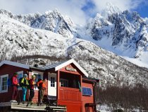 Skitouren Lofoten - Aufstieg zum Geigallien