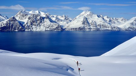 Skitour auf den Sorbmegaisa, Lyngenfjord