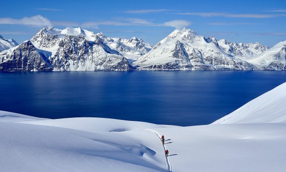 Skitour auf den Sorbmegaisa, Lyngenfjord