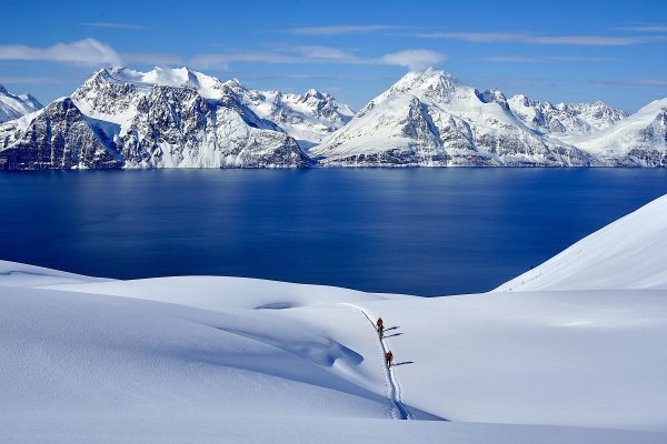 Skitour auf den Sorbmegaisa, Lyngenfjord
