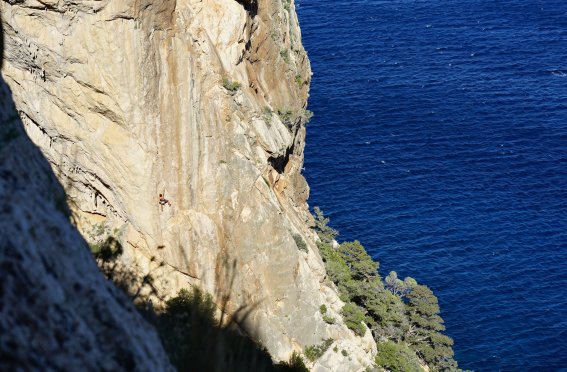 Sardinien Millenium Kletterer Meer