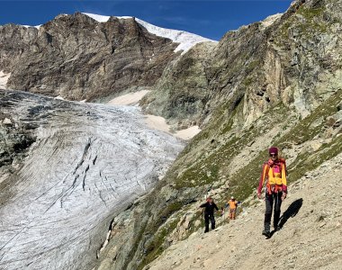 Übergang Arolla Zermatt, das Stockji