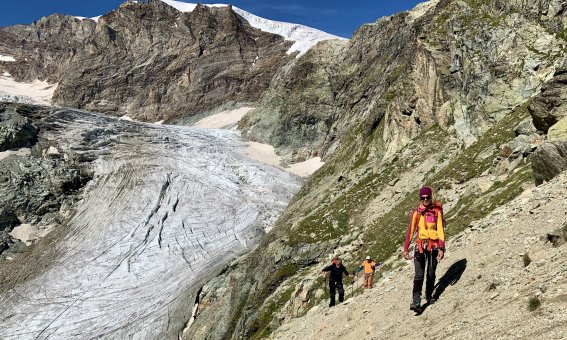 Übergang Arolla Zermatt, das Stockji