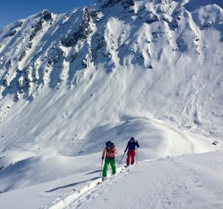 Skitouren Lechtaler Alpen, Aufstieg zur Karlsspitze