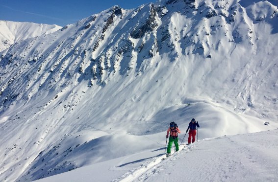 Skitouren Lechtaler Alpen, Aufstieg zur Karlsspitze