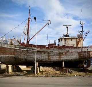 altes boot in Dalvik
