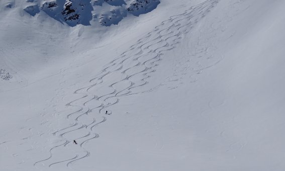 Mont Fortin, 2.758 m Combal - Tiefschneeparadies