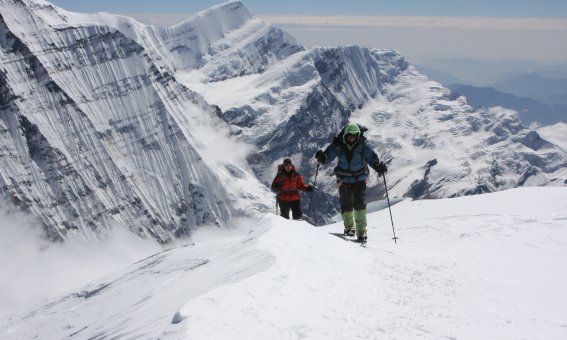 Kurz unterhalb des Gipfels der Putha Hiunchuli