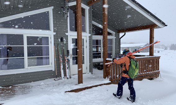 Rückkehr von Skitour zum Storhaugen