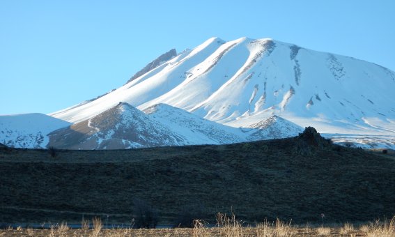 hassan dagi, vulkan, schnee, steppe
