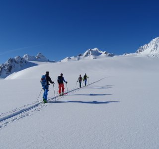 Aufstieg Tafeltinden Lyngen Alps