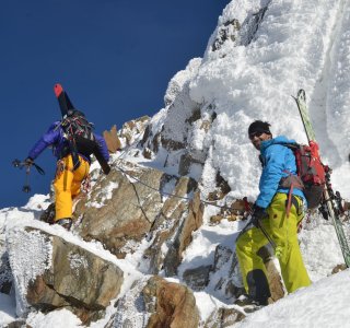 Skitour Wildspitze Gipfelaufstieg