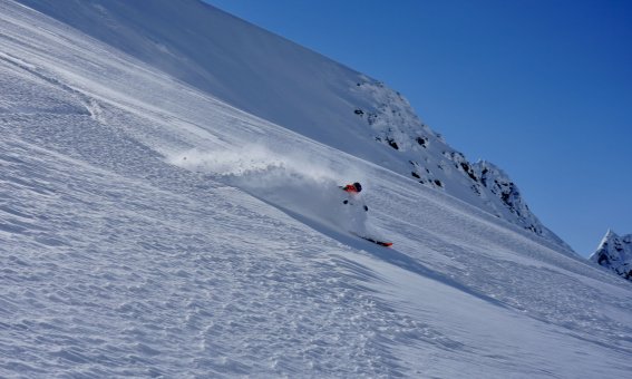 Powdern am Jiehkkevarri  Lyngen Alps