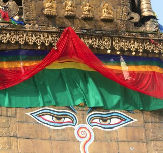 Buddha Eyes, Bodnath Stupa