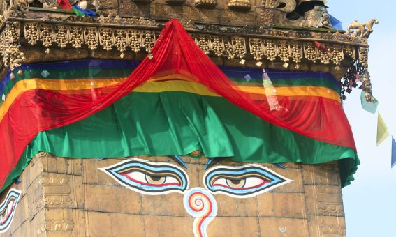 Buddha Eyes, Bodnath Stupa