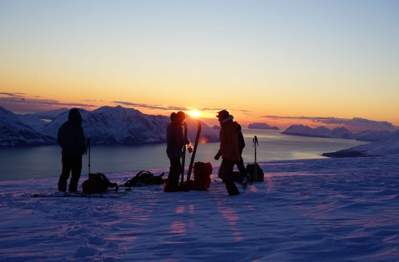 Mitternachtssonne Skitour Nordmannviktinden