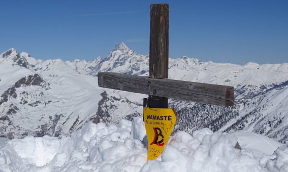 Gipfelkreuz am Mt. Giobert