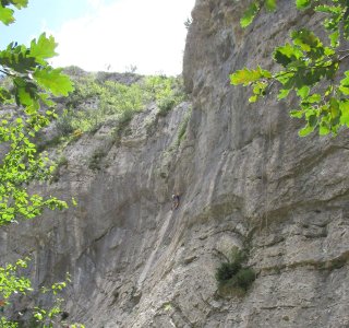 Kletterkurs Orpierre Felswand