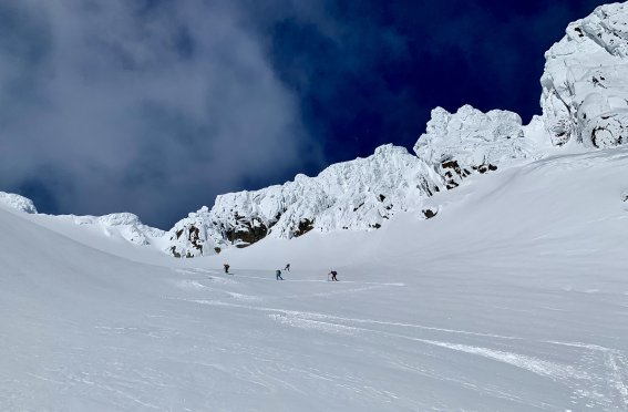 Skitouren Lofoten - Aufstieg zum Geigallien