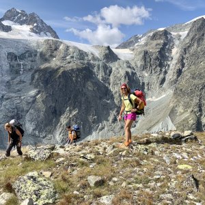 Aufstieg von Arolla zur Bertol Hütte