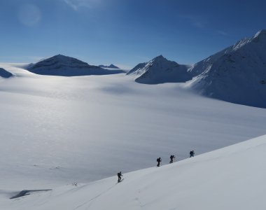 Skitouren im ewigen Eis, Oscar II Land, Spitzbergen