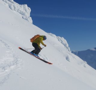 Abfahrt vom Protektorfjellet, Spitzbergen