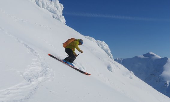 Abfahrt vom Protektorfjellet, Spitzbergen