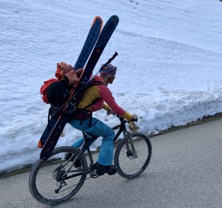 Skitour zum Gr. Wilden mit dem Fahrrad