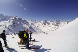Skitour, Sonne, Aufstieg, Silvretta