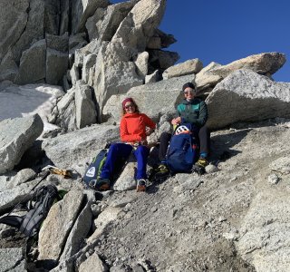 Pause am Col Supérieur du Tour