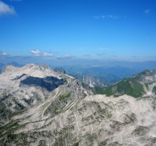 Ausblick vom Gipfel, Hochvogel, Fernsicht