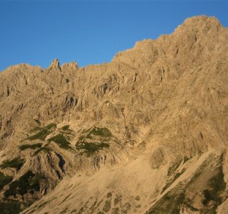 Fuchskarspitze, Aufstieg zum Hochvogel, Sonnenaufgang