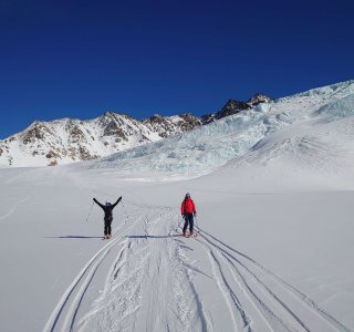Skitour, Abfahrt, Taschachferner