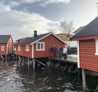 Rrobuer im Hafen von Svolvær