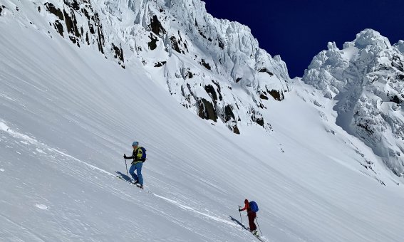 Skitouren Lofoten , Aufstieg zum Geitgallien