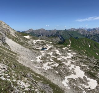 Hindelanger Klettersteig, Koblat Plateau