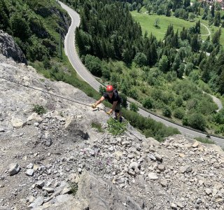 Ostrachtaler Klettersteig-Ausstieg