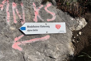 Mindelheimer Klettersteig, Wegweiser