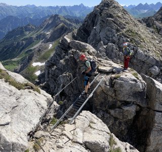 Mindelheimer Klettersteig, Horizontale Leiter