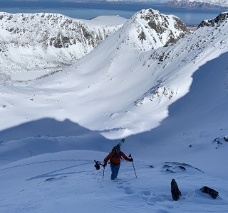 Skitouren Senja, Skitragepassage