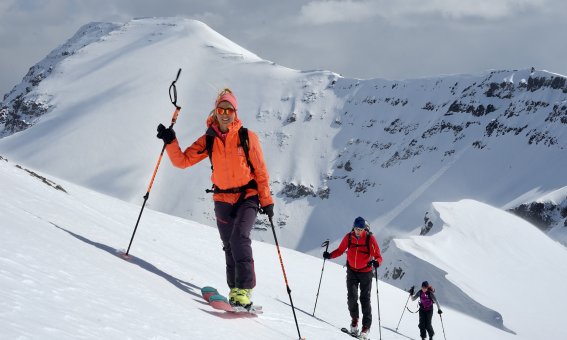 Skitouren Island, Gipfel grat bei Olafsfjördur