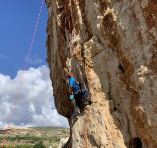 Kletterreise Sizilien Klettertraining