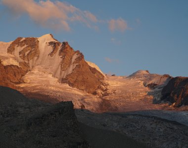 Gipfel Gran Paradiso, Abendsonne