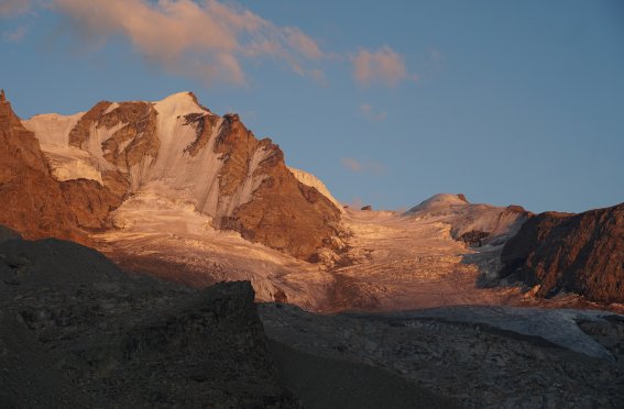 Gipfel Gran Paradiso, Abendsonne