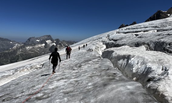 offene spalten am steingletscher