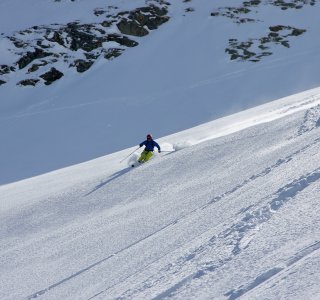 Freeriden Chamonix, Abfahrt Bosson Gletscher