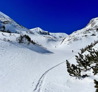 skispur, winterlandschaft, berge, schnee