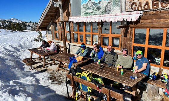 skihuette am bezbog, pirin, bulgarien