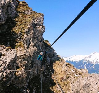 Seilbrücke, Klettersteig, Kanzelwand