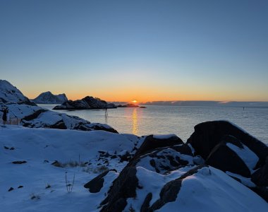 Sonnenuntergan am nordmeer